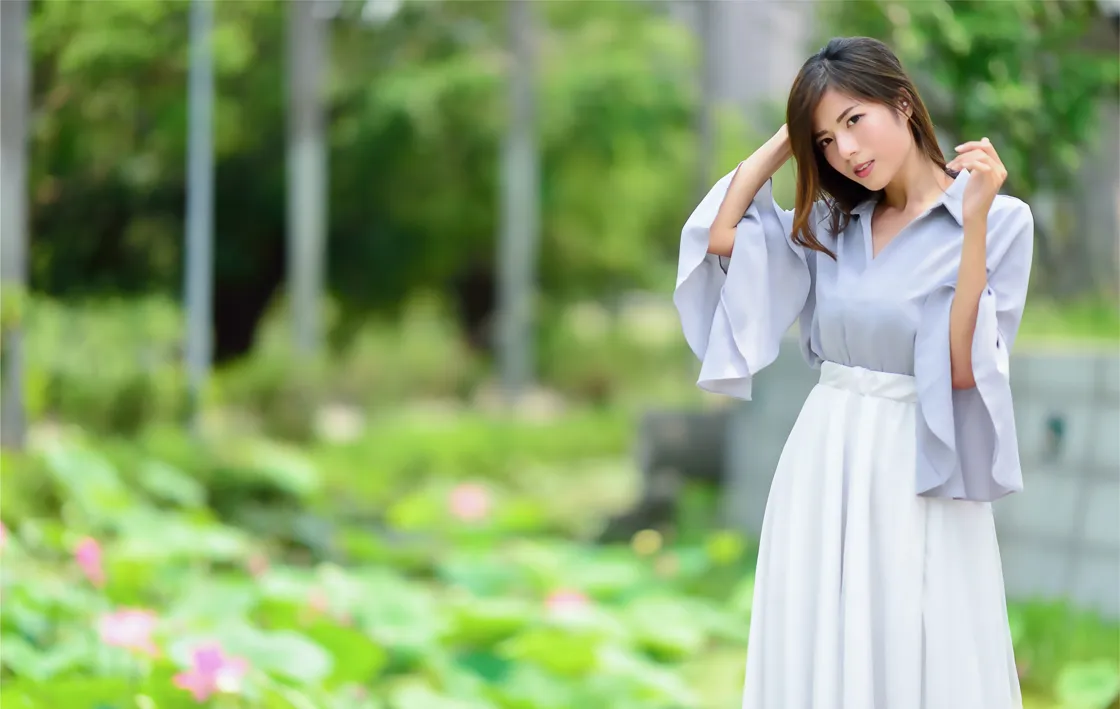 [Mzsock] NO.145 Fang Weizhen’s elegant long skirt with high legs street photography#[105P]-41